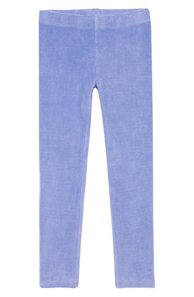 Tucker + Tate Kids' Rib Velour Leggings In Purple Jacquard