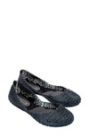 Melissa Women's Campana Open Weave Flats In Black Multicolor