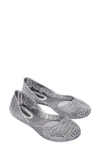 Melissa Women's Campana Papel Flats - Silver In Gray