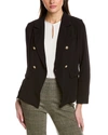 Gracia Double-breasted Jacket In Black