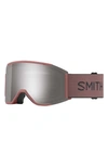 Smith Squad Mag™ 170mm Chromapop™ Low Bridge Snow Goggles In Chalk Rose / Platinum Mirror