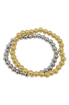 ADORNIA 2-PACK WATER RESISTANT BALL BRACELETS