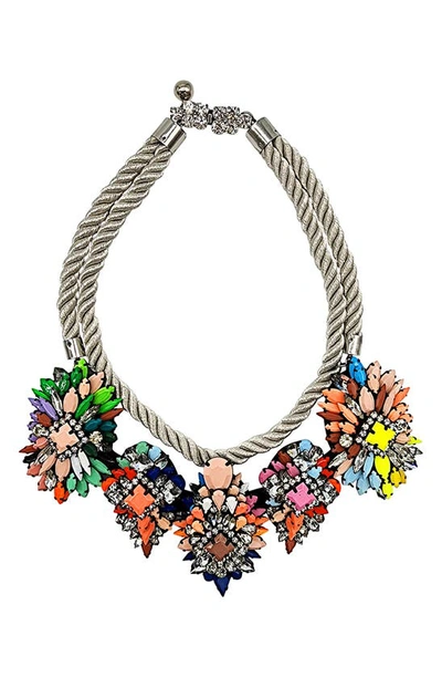 Adornia Color Bib Pendant Necklace In Multi
