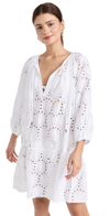 Melissa Odabash Ashley Eyelet Detail Cotton Cover-up Tunic