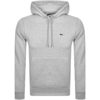 Lacoste Sport Logo Pullover Hoodie Grey In Grey