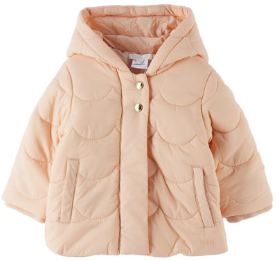 Chloé Baby Pink Insulated Jacket In 45k Pink