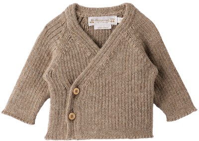 Bonpoint Baby Taupe Theva Sweater & Trousers In 062 Taupe