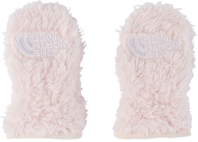 The North Face Baby Pink Bear Suave Oso Mittens In Rs4 Purdy Pink