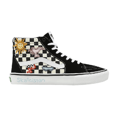 Pre-owned Vans Skateistan X Skate Sk8-hi 'checkerboard' In Black