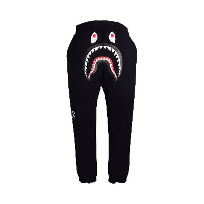 Pre-owned Bape X Ovo Woodland Camo Shark Sweat Pants 'black'