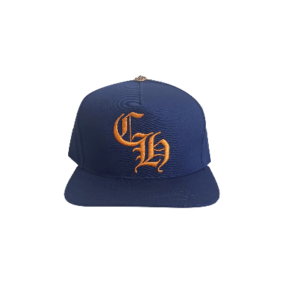 Pre-owned Chrome Hearts Ch Snapback 'blue/orange'