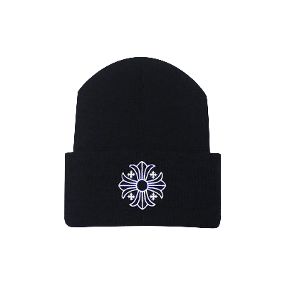 Pre-owned Chrome Hearts Plus Cross Beanie 'black'