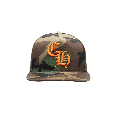 Pre-owned Chrome Hearts Ch Snapback 'camo' In Green