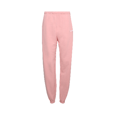 Pre-owned Sporty And Rich Sporty & Rich Serif Embroidered Sweatpant 'rose' In Pink