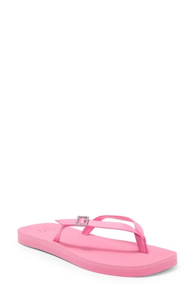 Stuart Weitzman Sw Crystal Thong Sandal In India Pink