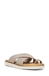 Nydj Ronna Cross Strap Toe Loop Slide Sandal In Sand