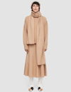 Joseph Brushed Cashmere Scarf In Light Camel