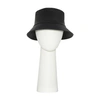 Yves Salomon Leather Bucket Hat In Noir