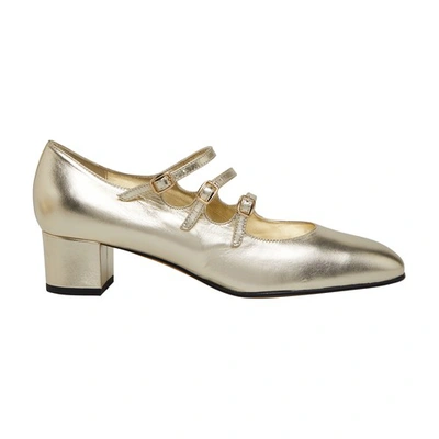 Carel Kina Pumps In Cuir Platine