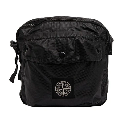 Stone Island Pouch Bag In Black