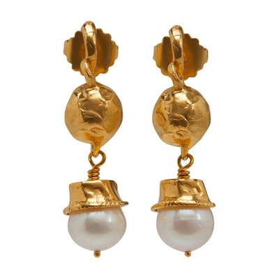 Alighieri The Return To Innocence Pearl Earrings In 24k Gold Plated