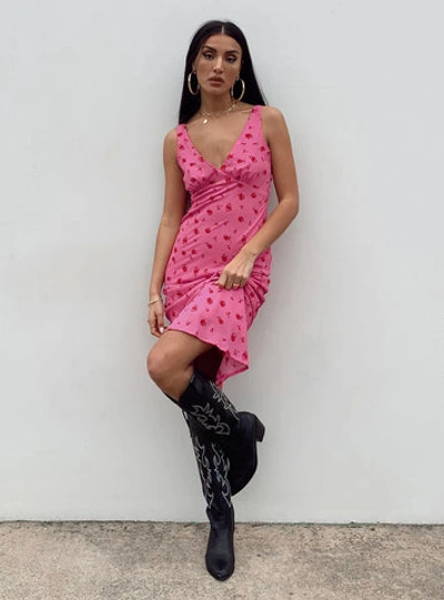 Princess Polly Sariah Midi Dress In Pink