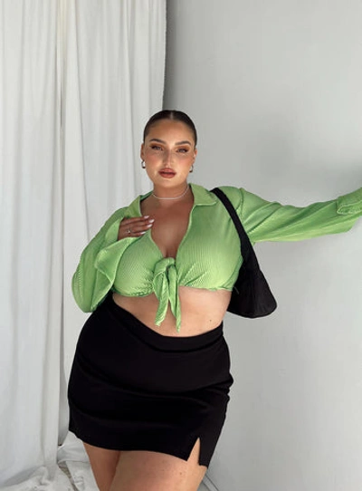 Princess Polly Curve Ravyn Skort In Black