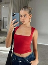 Princess Polly Lower Impact Back In Time Top In Red