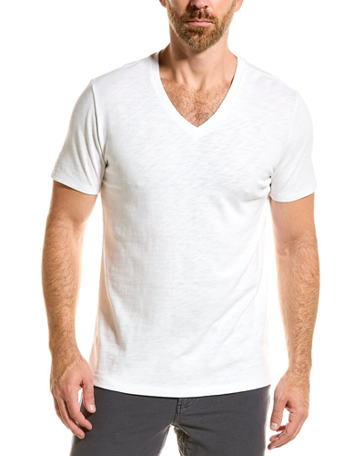 Splendid Mills Supply By  V-neck T-shirt In White