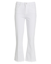 L Agence Kendra High-rise Crop Flare Jeans In White