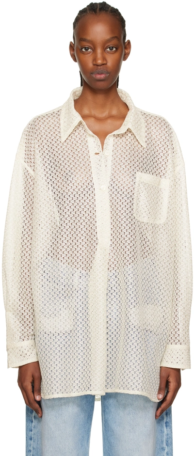 Our Legacy Popover Shirt - Off White Technical Lace | ModeSens