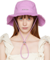 Jacquemus Lilac Frayed Expedition Hat Le Bob Artichaut In Purple