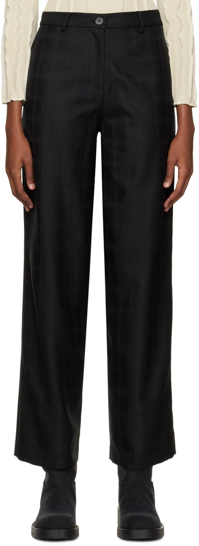 Helenamanzano Black Hlm Zip Trousers