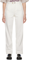 Objects Iv Life White Baggy Jeans In White