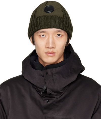 Company Khaki Wool Lens Beanie In Green ModeSens