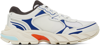 Heron Preston White & Blue Block Stepper Sneakers In White Blue