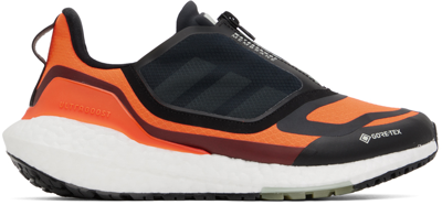 Adidas Originals Ultraboost 22 Gtx Running Shoe In Impact Orange/linen Green/black