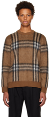 BURBERRY BROWN CHECK SWEATER