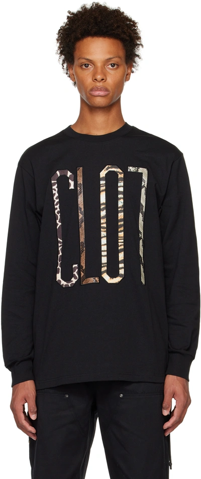 Clot Black Patch Long Sleeve T-shirt