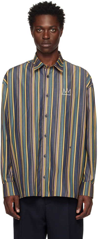 Etudes Studio Illustion Nows The Time Striped Shirt In Multicolor
