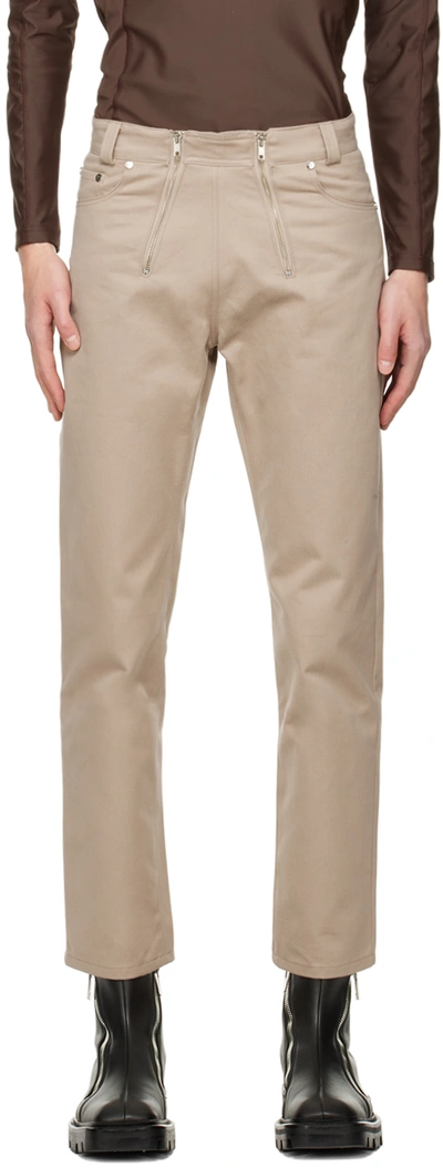 Gmbh Beige Alvan Trousers In Neutrals