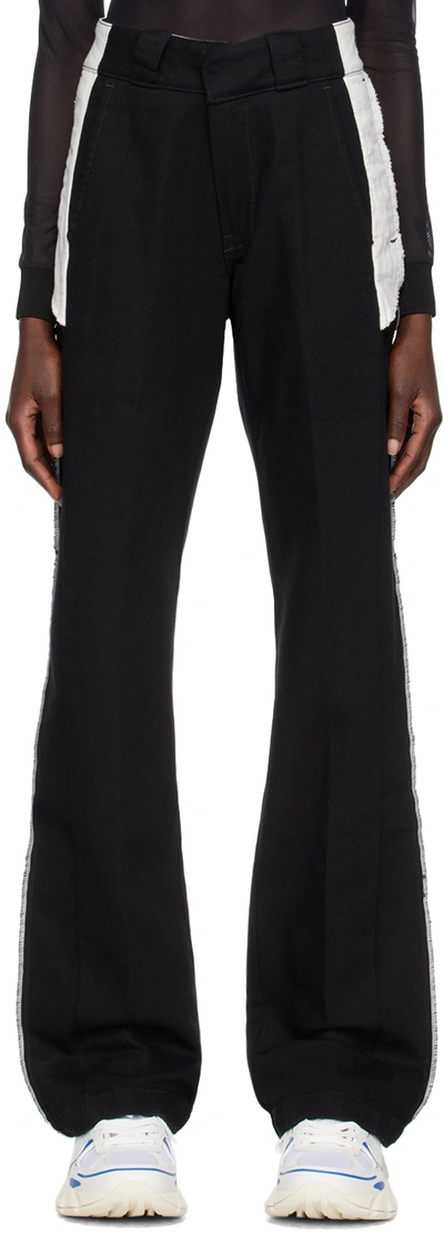 Heron Preston Black Inside Out Trousers In Black No Color