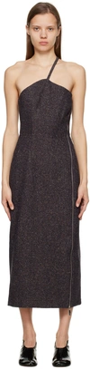 Remain Birger Christensen Navy Anne Midi Dress In 19-3923 Tcx Navy Bla