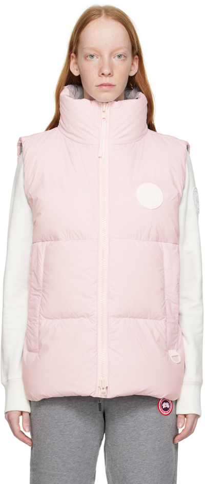 Canada Goose Pink Everett Down Vest In 1254 Sunset Pink