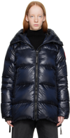 Canada Goose Cypress Quilted Down Jacket In Blu