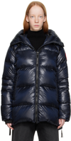 Canada Goose Cypress Quilted Down Jacket In 63 Atlantic Nvy