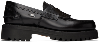 Our Legacy Black Commando Loafers In Black Leather