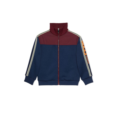 Gucci Kids' Children's Jersey Jacquard Zip Jacket In Blue