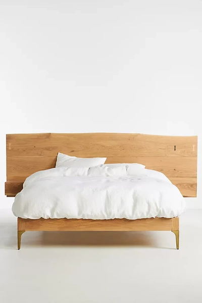 Anthropologie Prana Live-edge Nightstand Bed In White