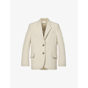 CAMILLA AND MARC CAMILLA AND MARC WOMEN'S SAGE MORELLA SINGLE-BREASTED STRETCH-WOVEN BLAZER,61323965